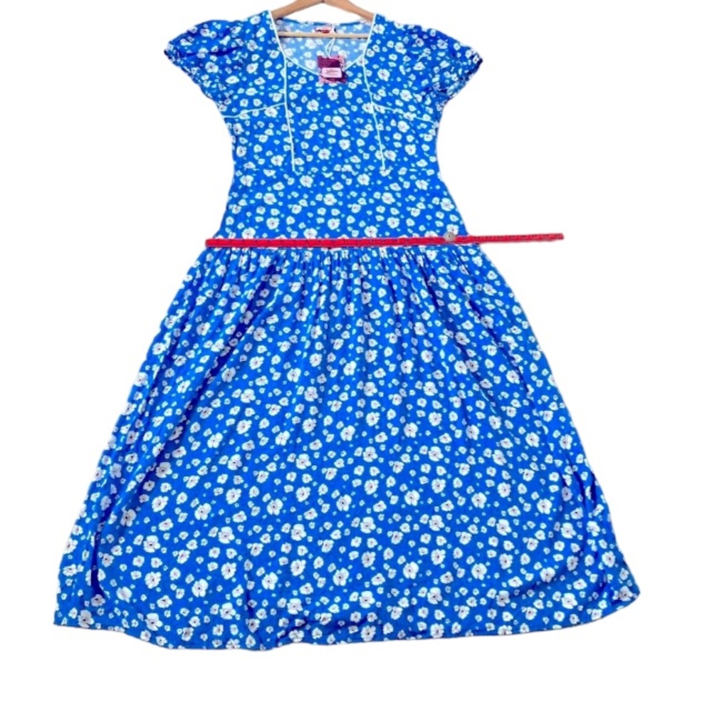 BNWT JOE BROWNS Women's Blue Floral Maxi Dress Size 16 - Picture 11 of 14